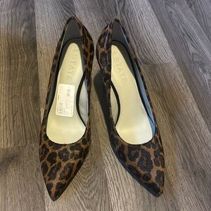 Leopard print high heel